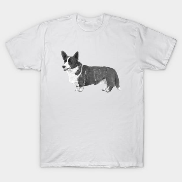 Welsh corgi cardigan T-Shirt by doggyshop